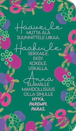 2-osainen kortti Haaveile